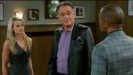 Joey didn't like being the joker outbid by King Doug and Queen Vanessa on Beyond the Gates | Image: CBS